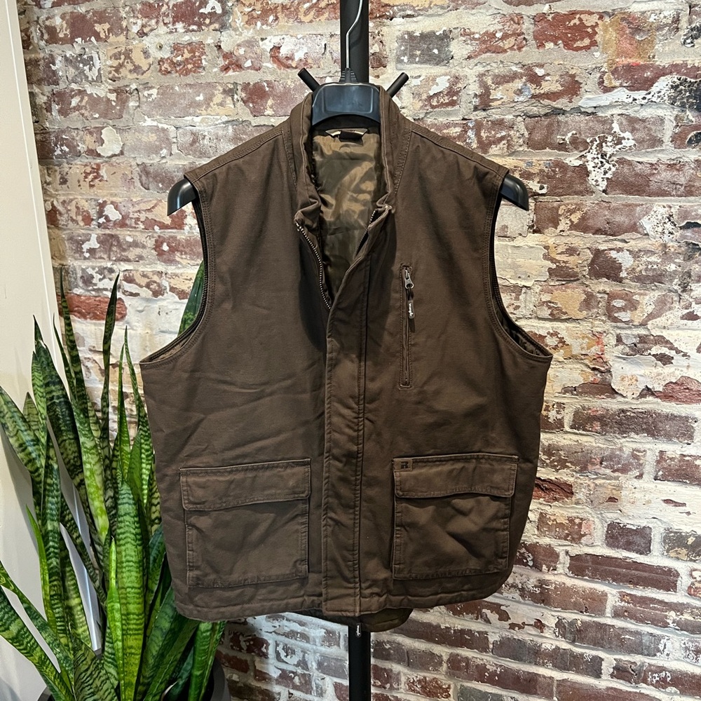 Wrangler Riggs Workwear Foreman Vest 3W183 - Dark Brown